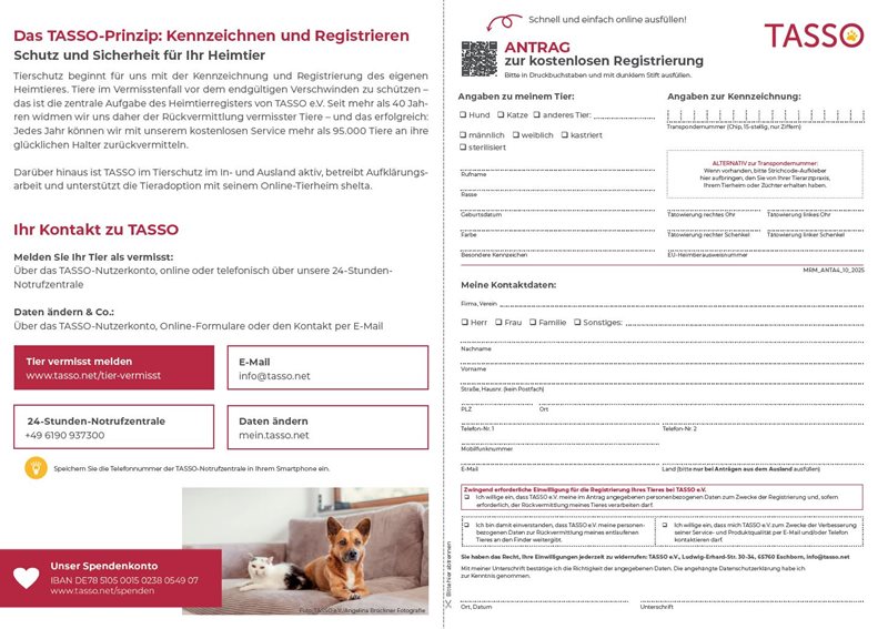 Heimtierantrag