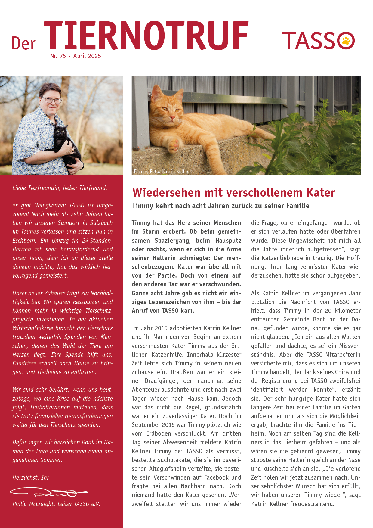 DER TIERNOTRUF Sommer 2025 (Download)