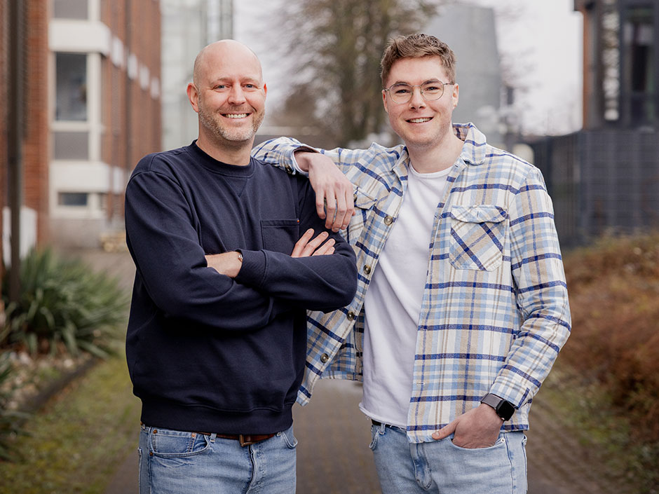 Personaler Dennis Schiffer und Max Kappus.